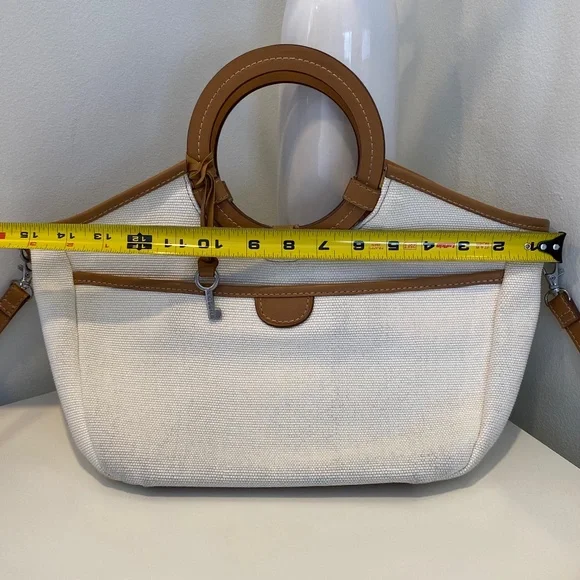 Fossil Coated Canvas and Leather Tote - Picture 2 of 16